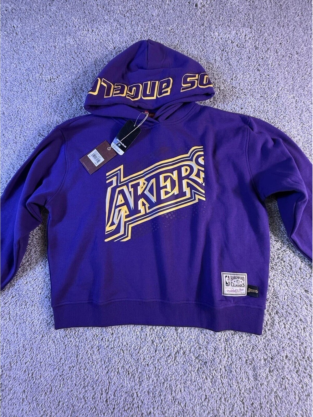 NWT Mitchell & Ness LA Lakers Hoodie Women’s Large Oversized Purple